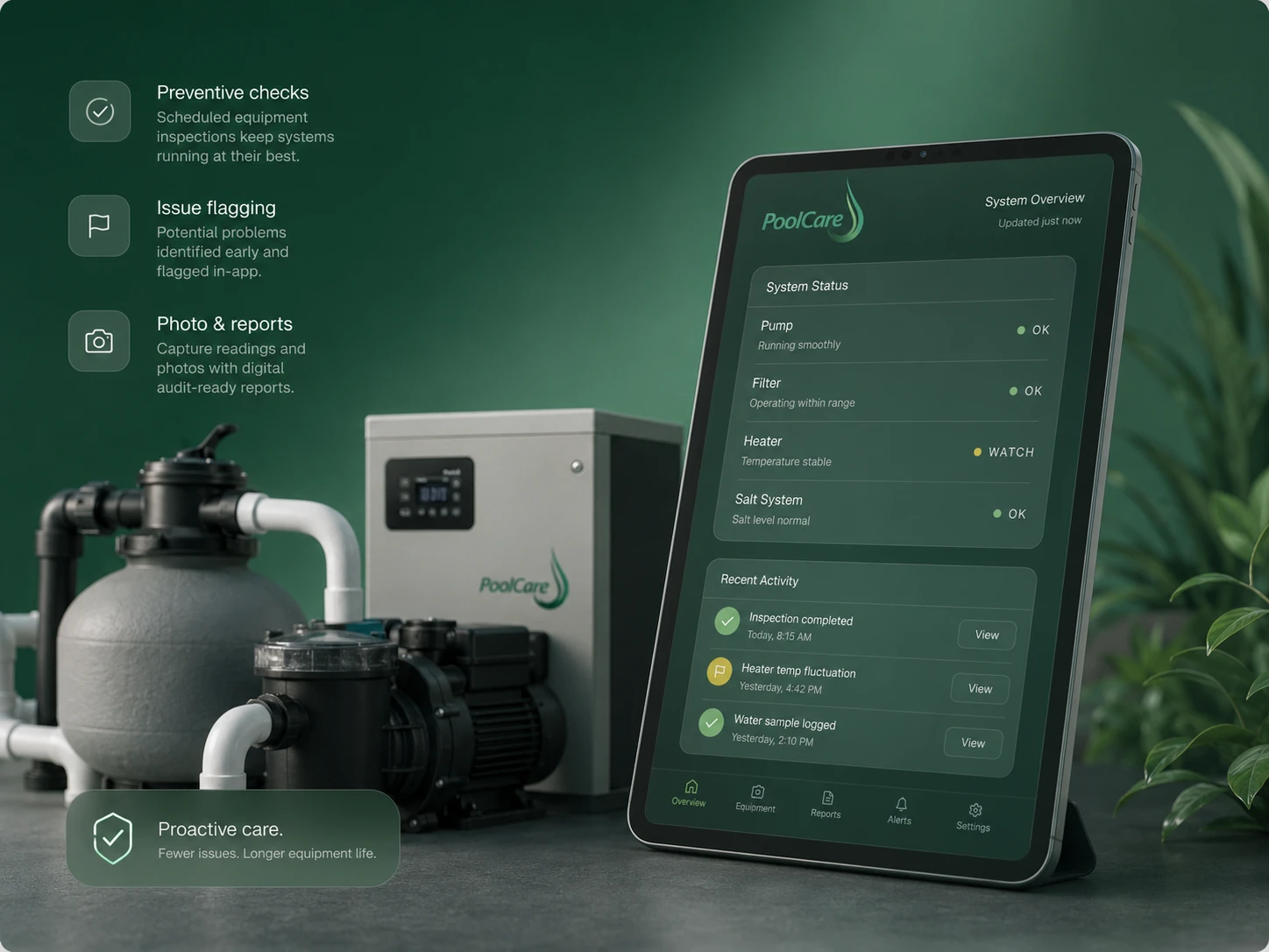 Equipment monitoring